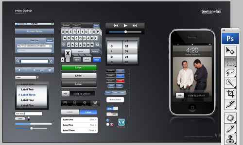 iphone user interface design template